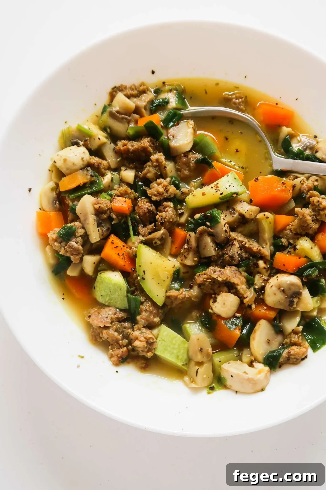 ground turkey mushroom soup
