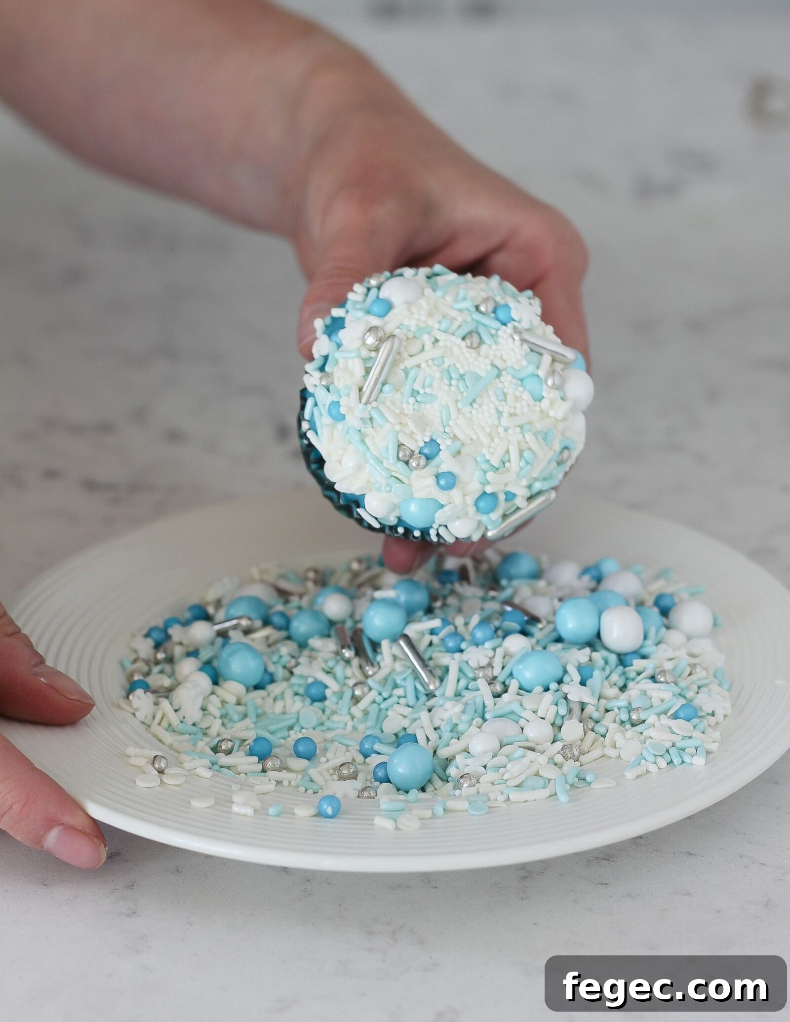 Press into sprinkles