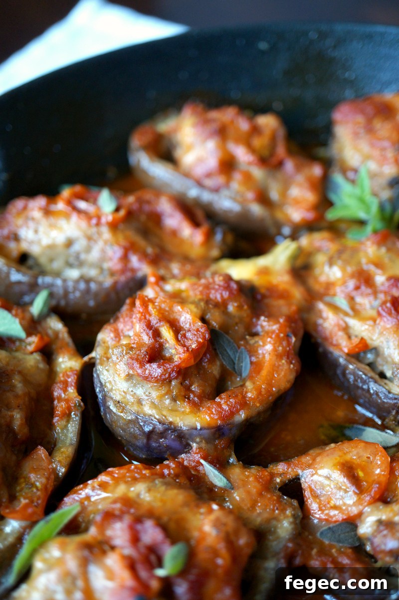 mini stuffed eggplant parmesan | The Baking Fairy