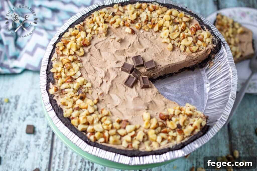 Chocolate Hazelnut Pie Nutella Pie