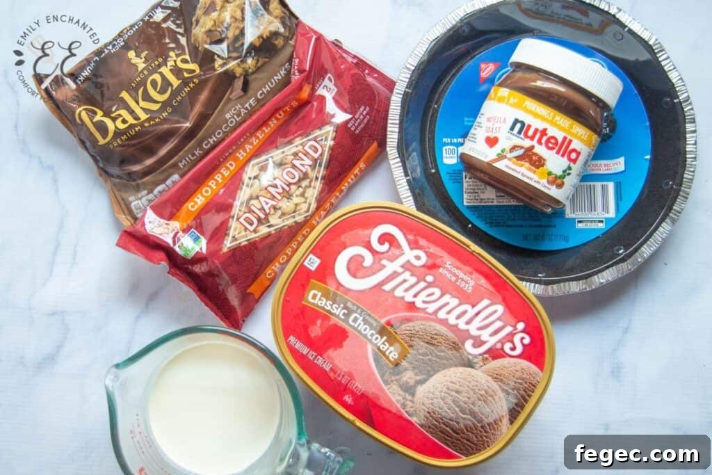 Chocolate Hazelnut Cream Pie Nutella Cream Pie