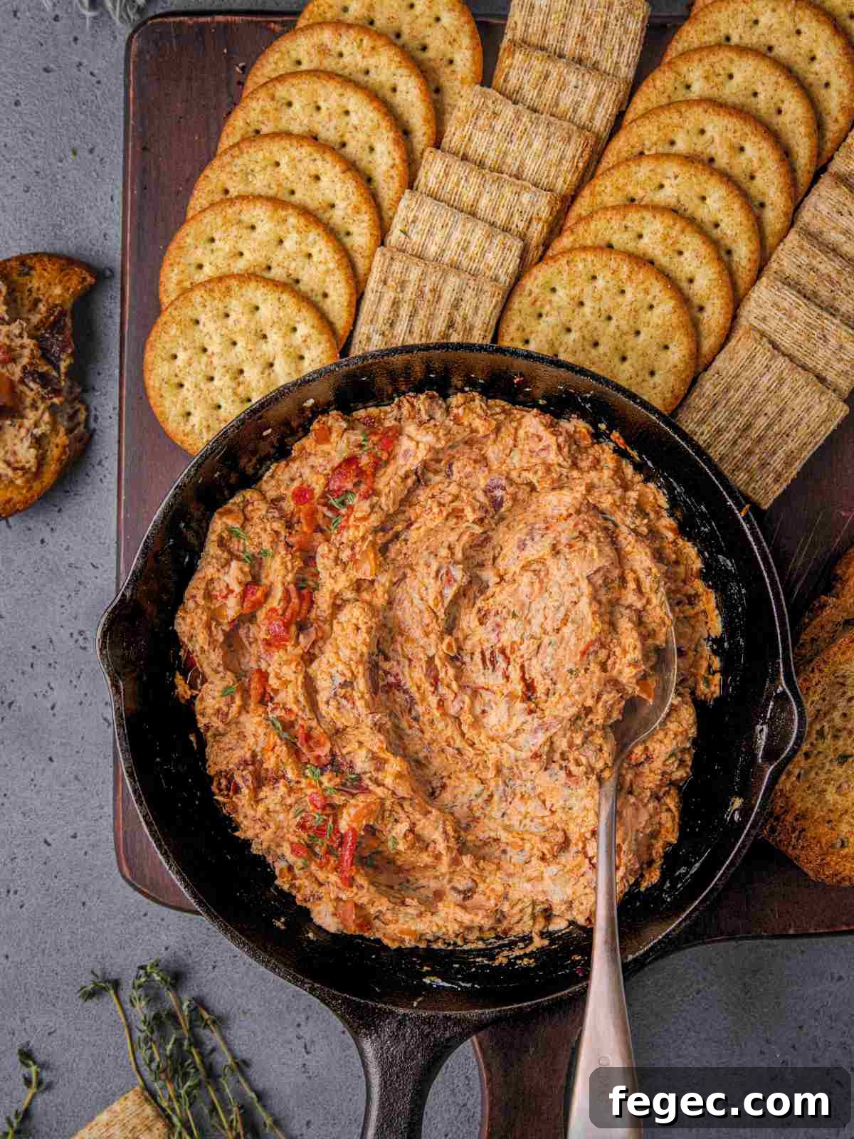 Creamy Baked Boursin Cheese Dip Recipe for Parties 7 Boursin dip with tomatoes.