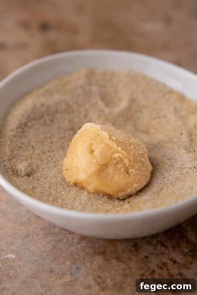 Soft Honey Cookies Recipe for Chewy, Melt-in-Your-Mouth Cookies 8 cookie dough rolled in sugar
