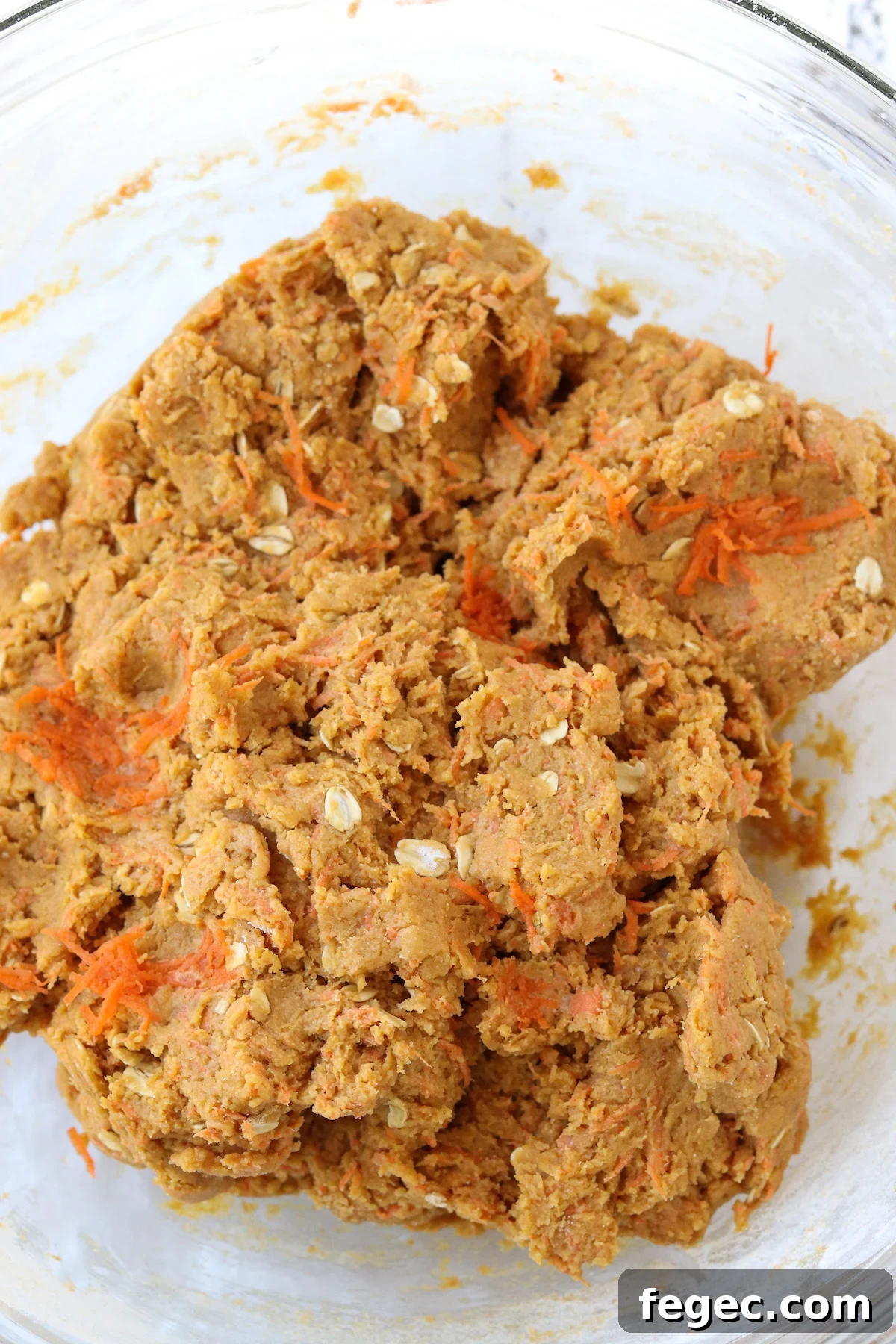 Dog treat dough in bowl