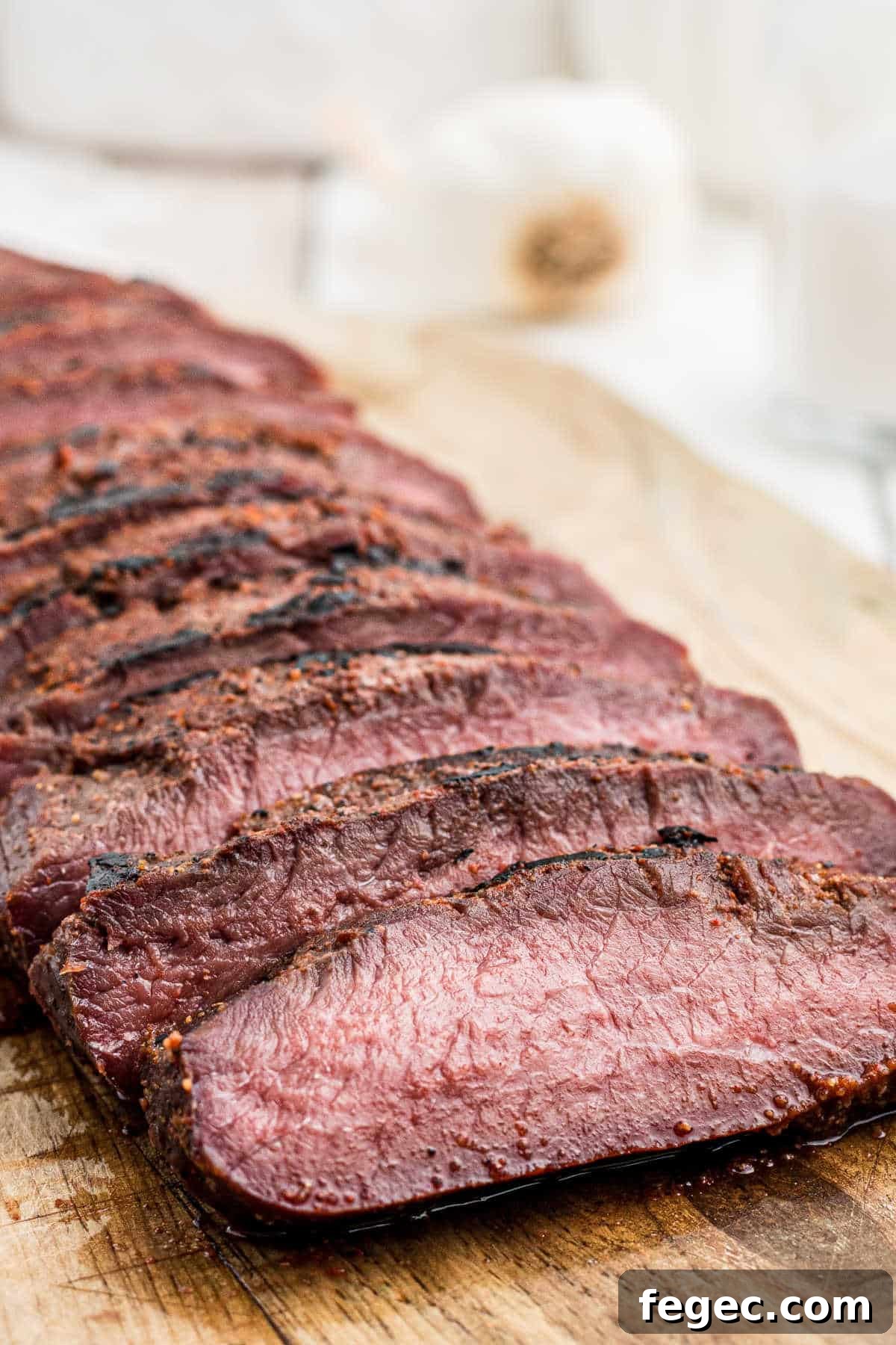 How to Smoke Venison Backstrap for Tender, Flavorful Results 2 smoked venison backstrap sliced on a board