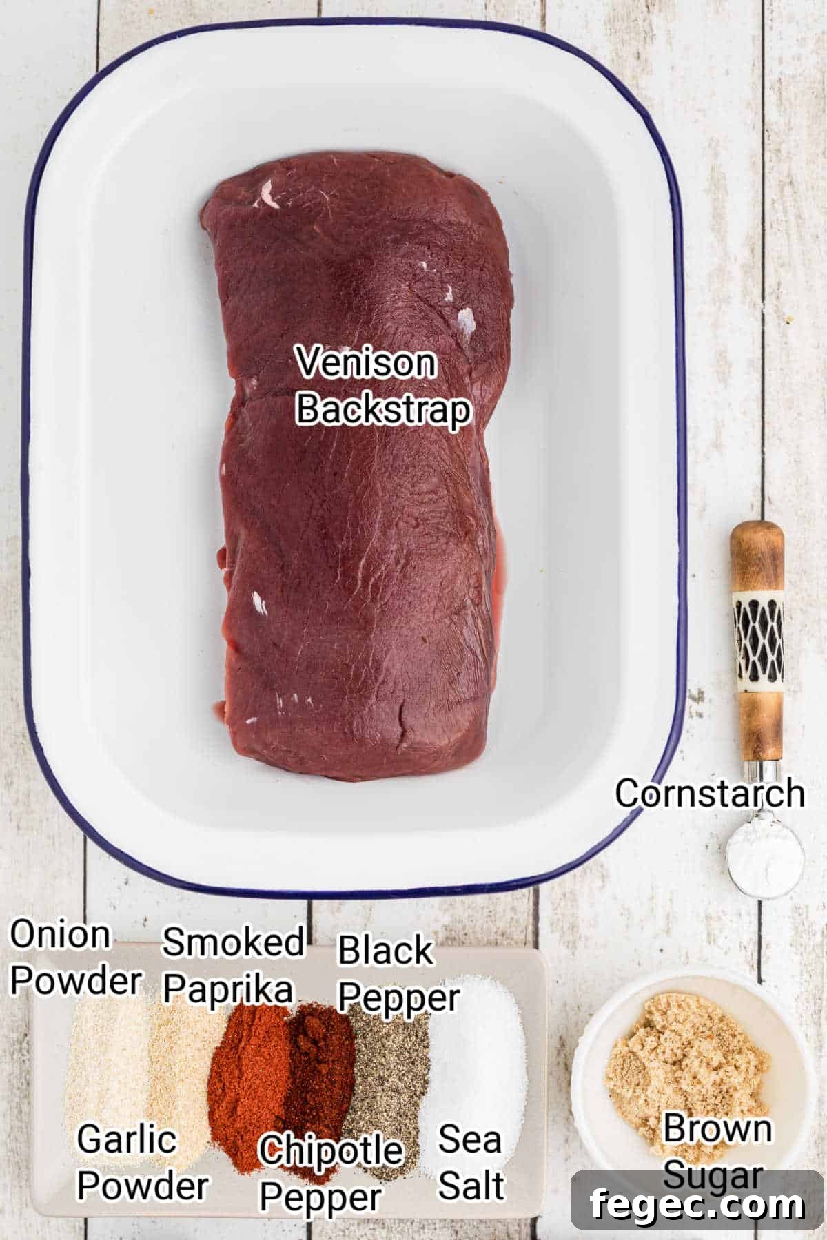 How to Smoke Venison Backstrap for Tender, Flavorful Results 3 ingredients needed for a smoked venison backstrap recipe