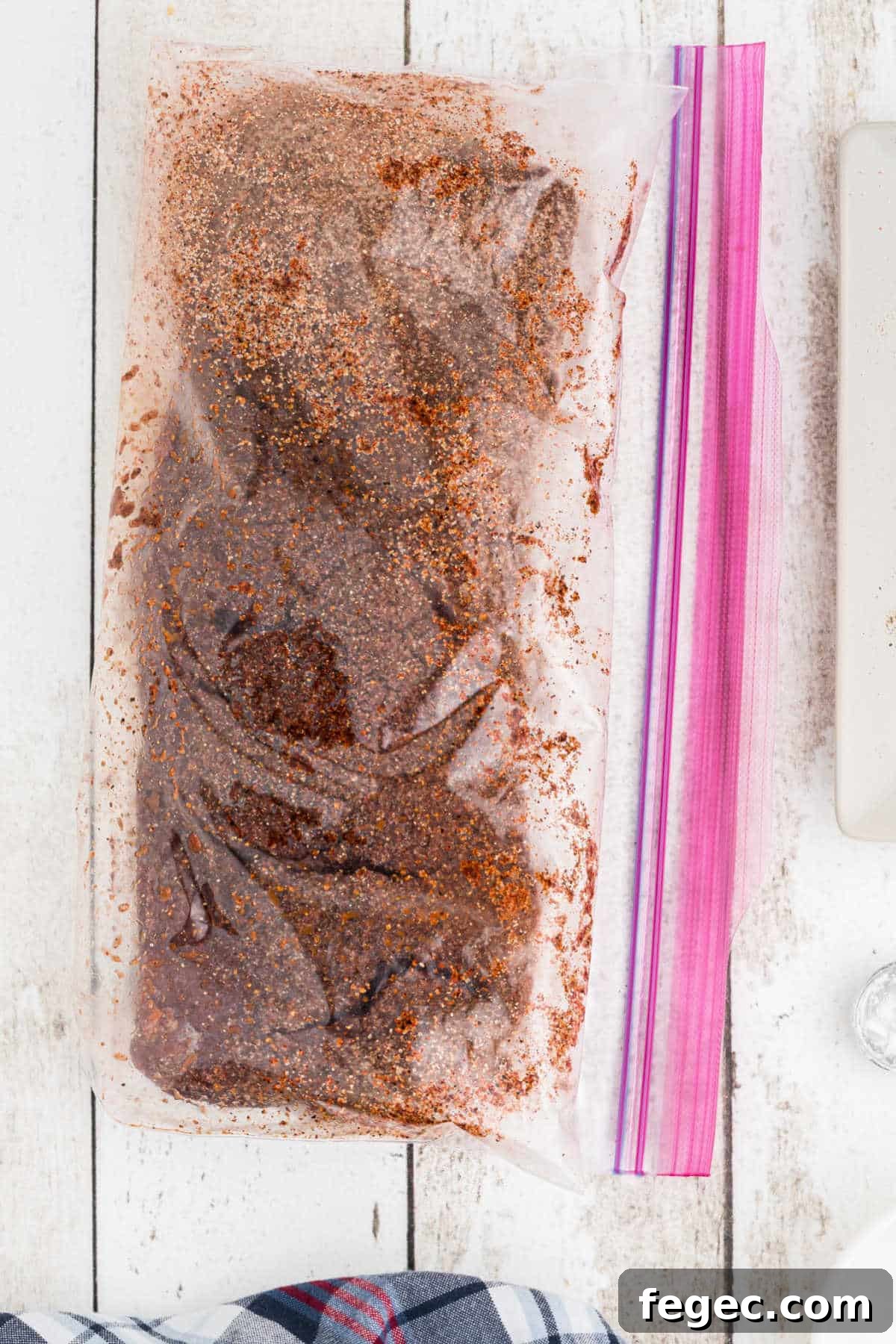 How to Smoke Venison Backstrap for Tender, Flavorful Results 4 venison backstrap in a resealable bag with a rub