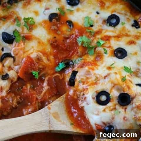 keto pizza skillet