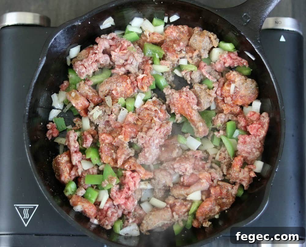 Keto Supreme Pizza Skillet Recipe — Low-Carb One-Pan Pizza 9 keto pizza skillet