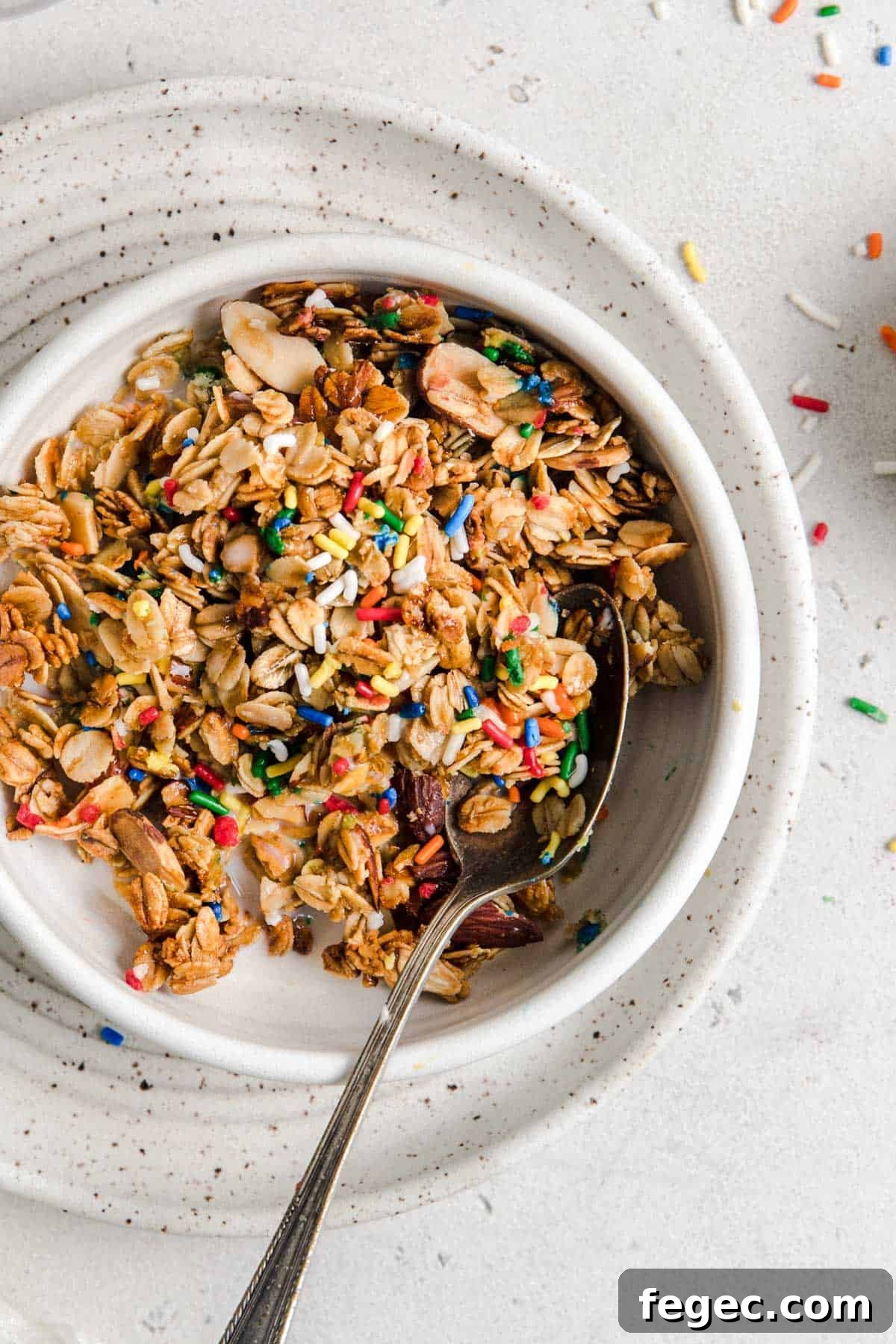 birthday cake granola