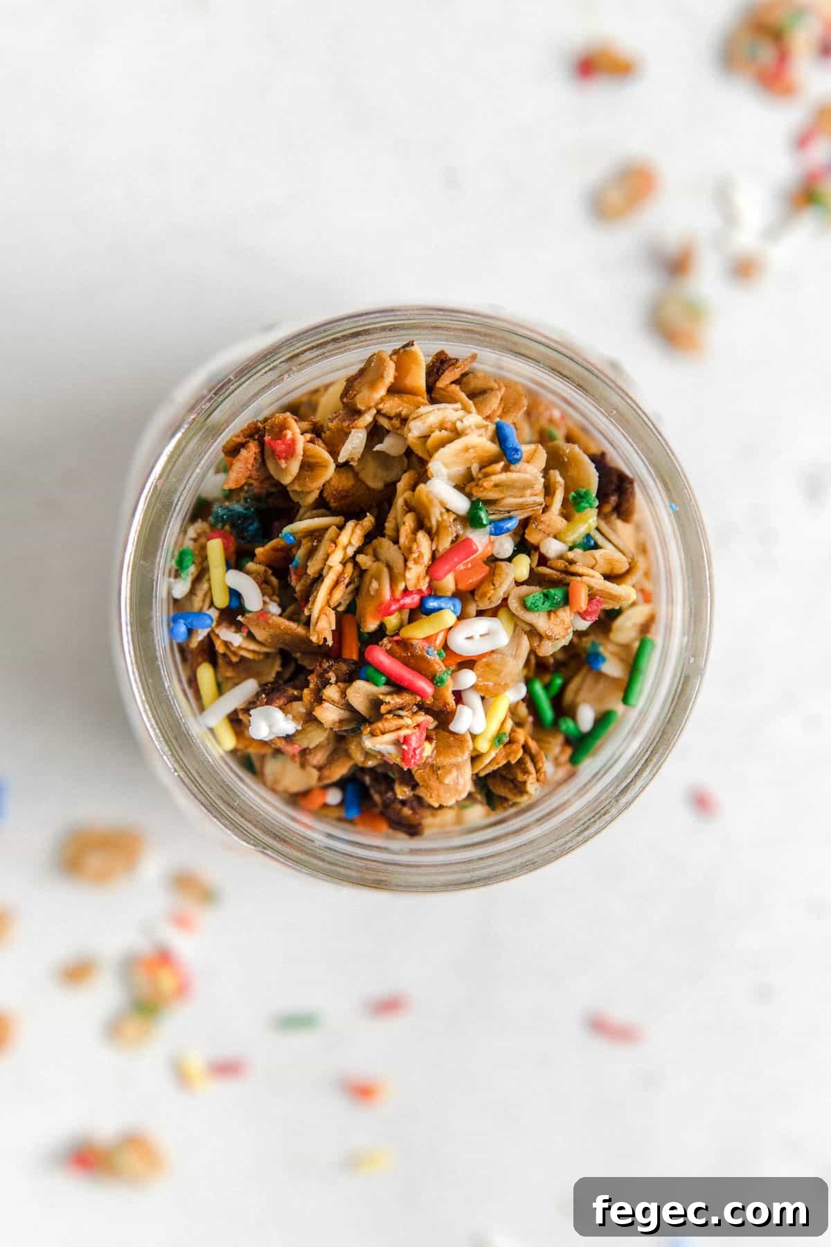 birthday cake granola