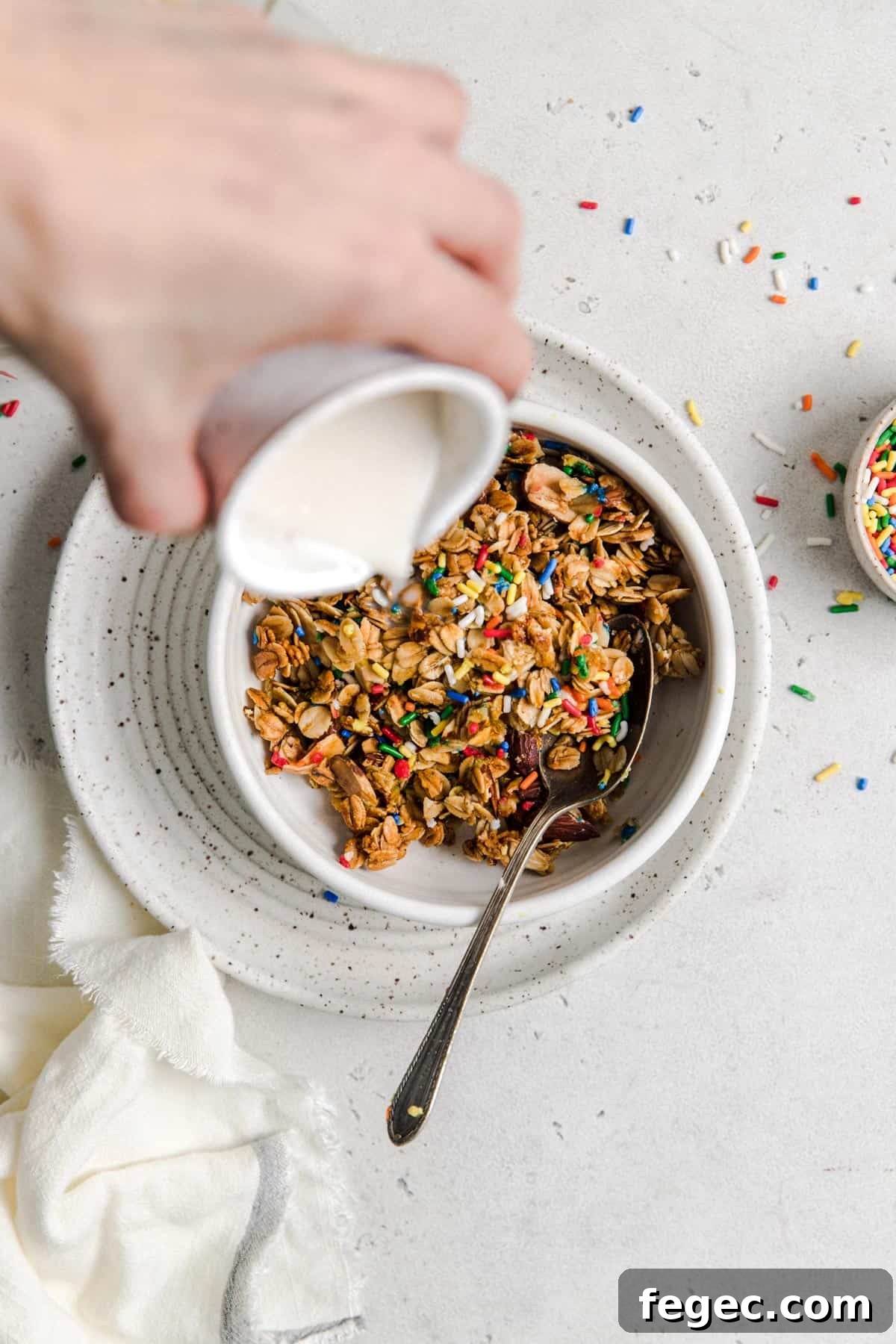 birthday cake granola