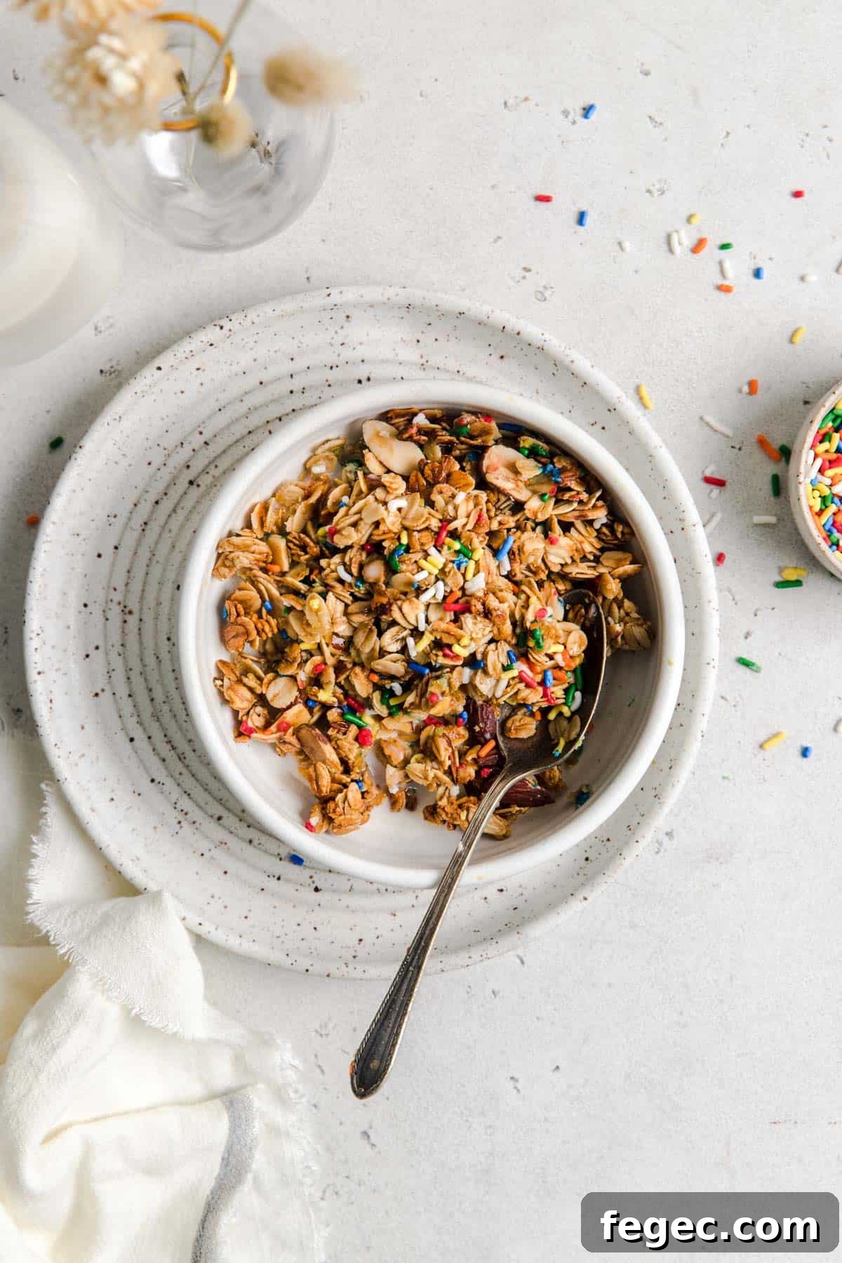 birthday cake granola