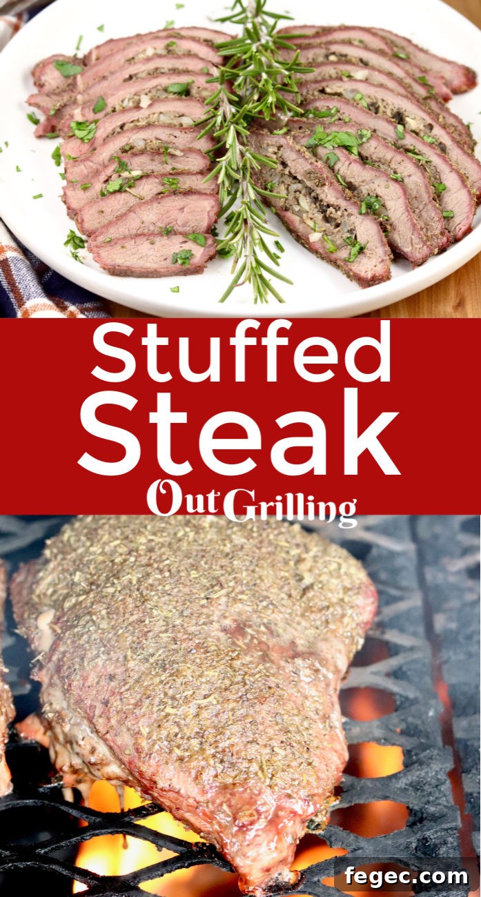Sausage Stuffed Steak is easy, juicy and a great way to grill a less expensive cut of steak into something that is hard to beat.