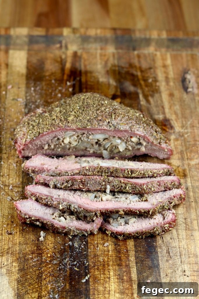 Sliced Stuffed Steak