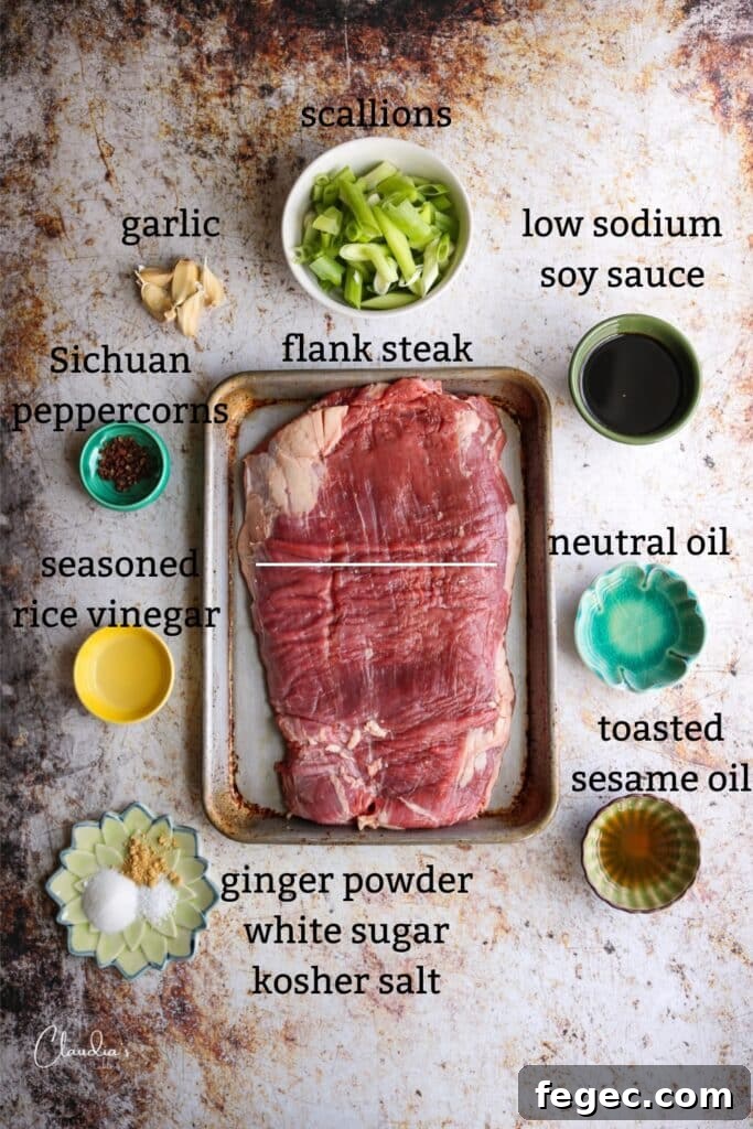 Asian-Marinated Grilled Flank Steak Recipe 3 Asian marinated grilled flank ingredients