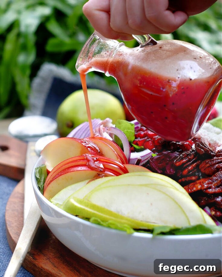 Image for Apple, Pear, Pomegranate Salad with Pomegranate Vinaigrette