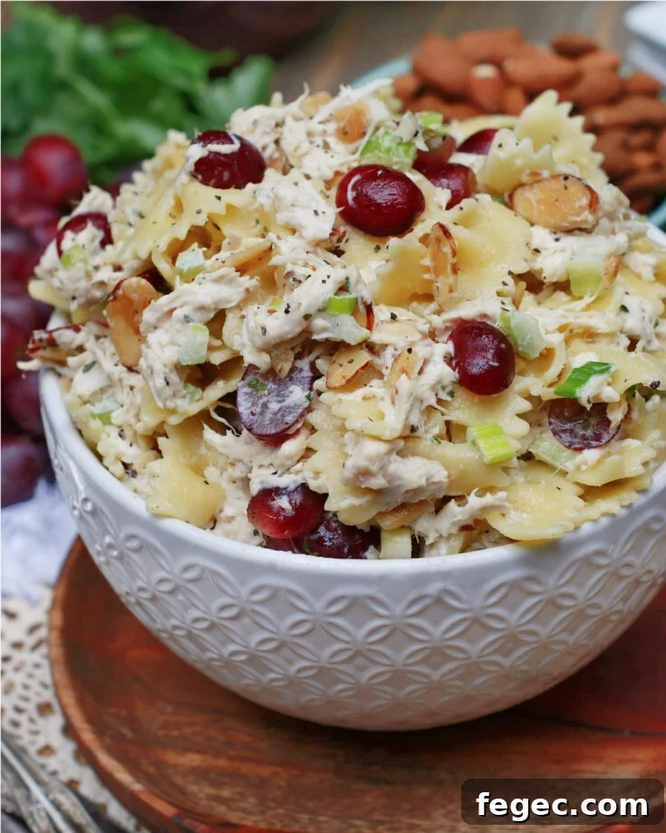 How to serve Waldorf Pasta Chicken Salad