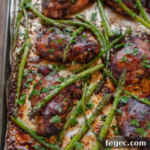 Soy Balsamic Chicken Thighs with Asparagus
