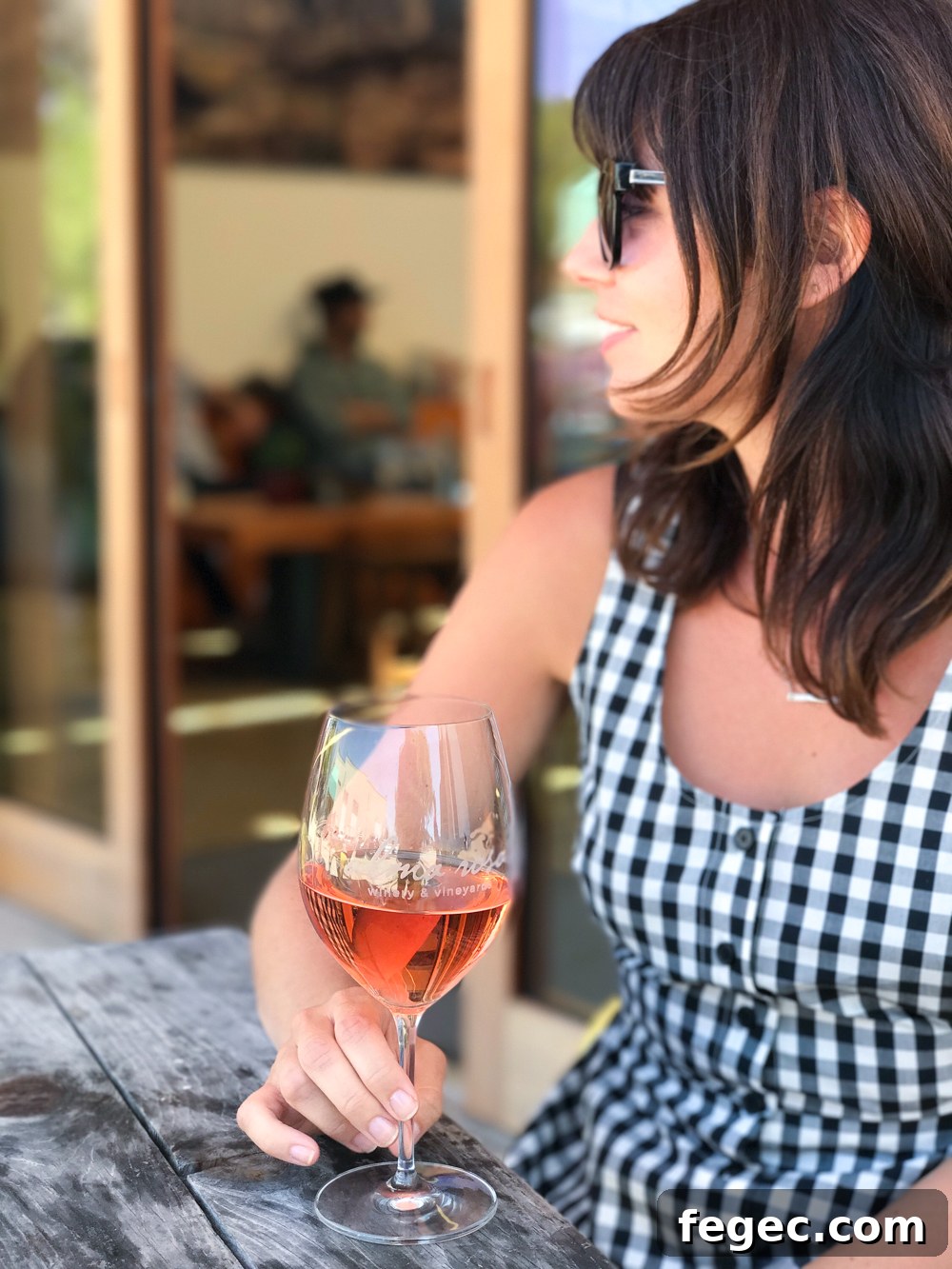 Alma Rosa Winery for a cool glass of rosé in the sunshine. 