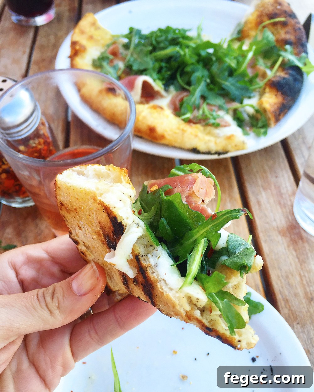  Prosciutto, Taleggio, Parmesan, Arugula Pizza from Industrial Eats