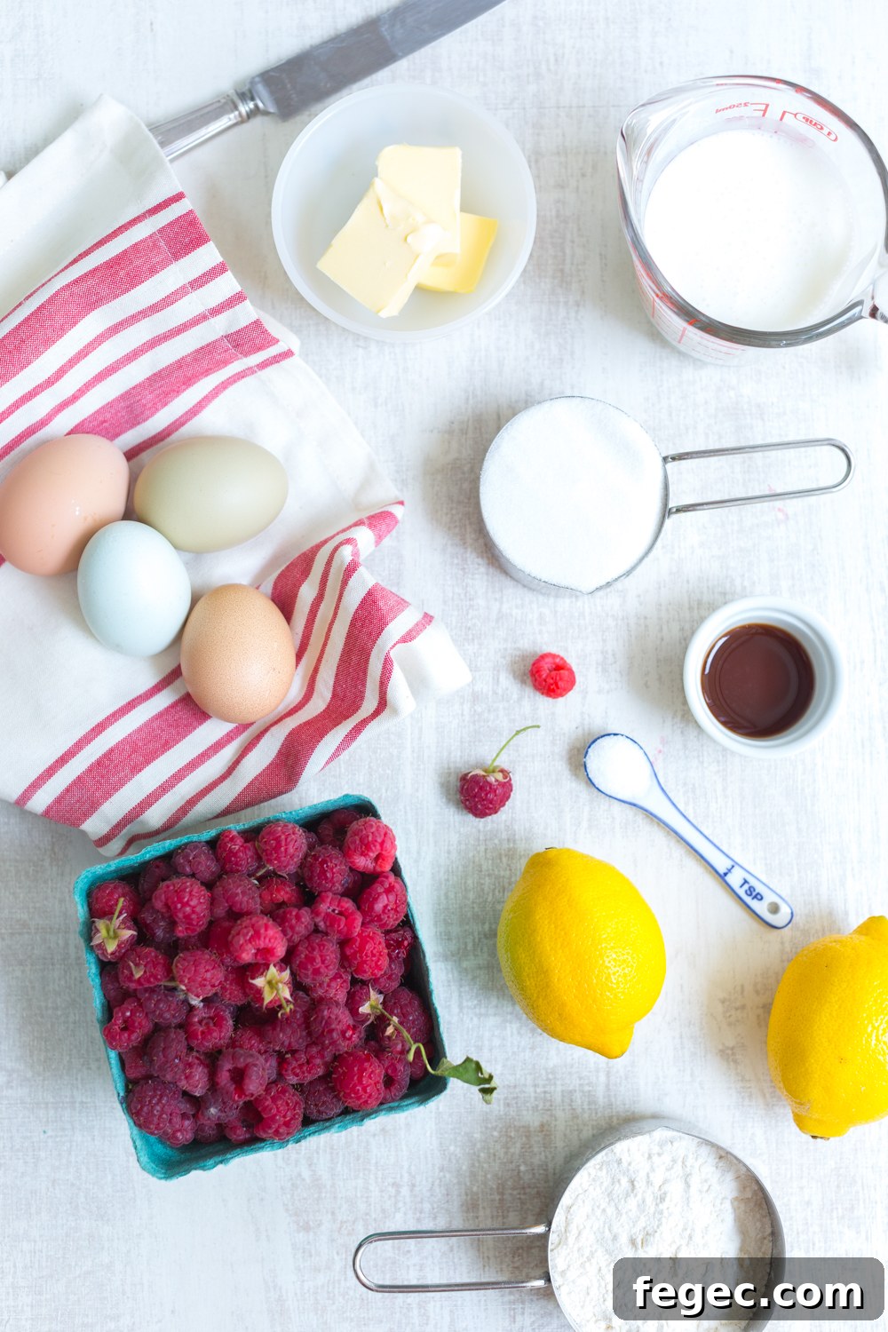 The best recipes are always simple recipes with high quality ingredients like these farm fresh eggs and freshly picked farm stand raspberries from Folded Hill