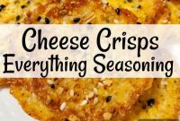Everything Seasoning Cheese Crisps – Low-Carb Keto Snack