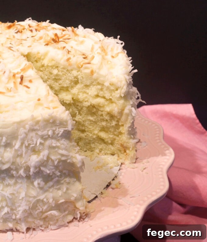 Triple Coconut Cake.