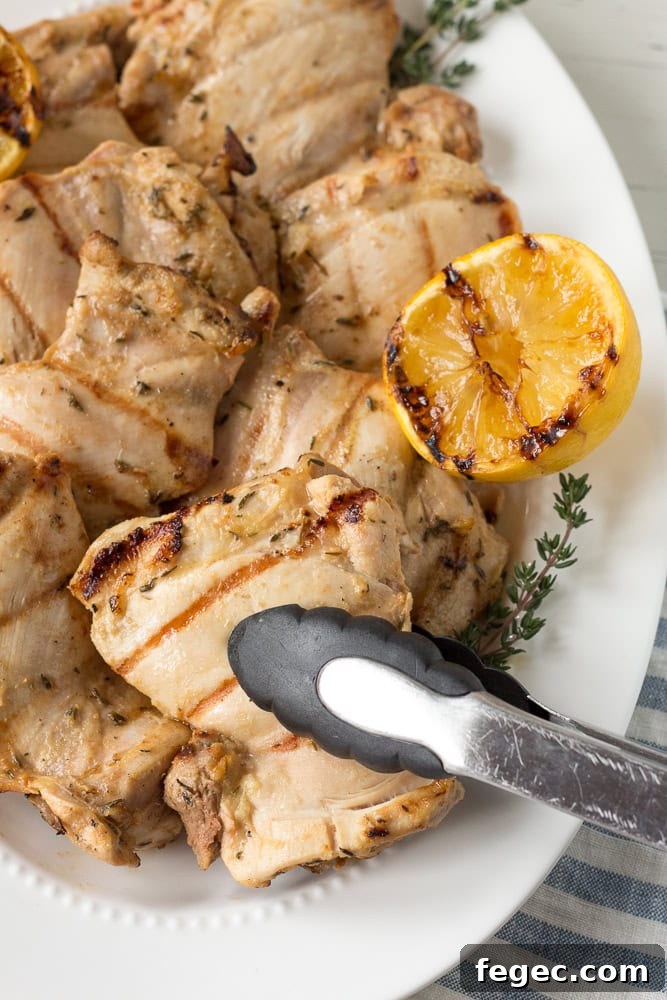 grilled dijon chicken