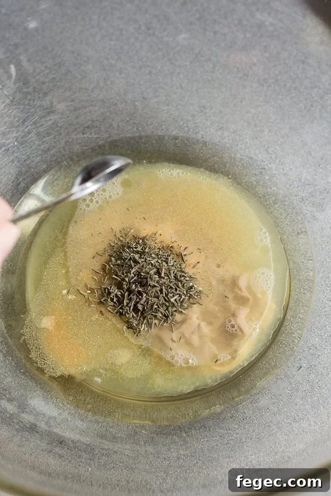 marinade ingredients in a bowl