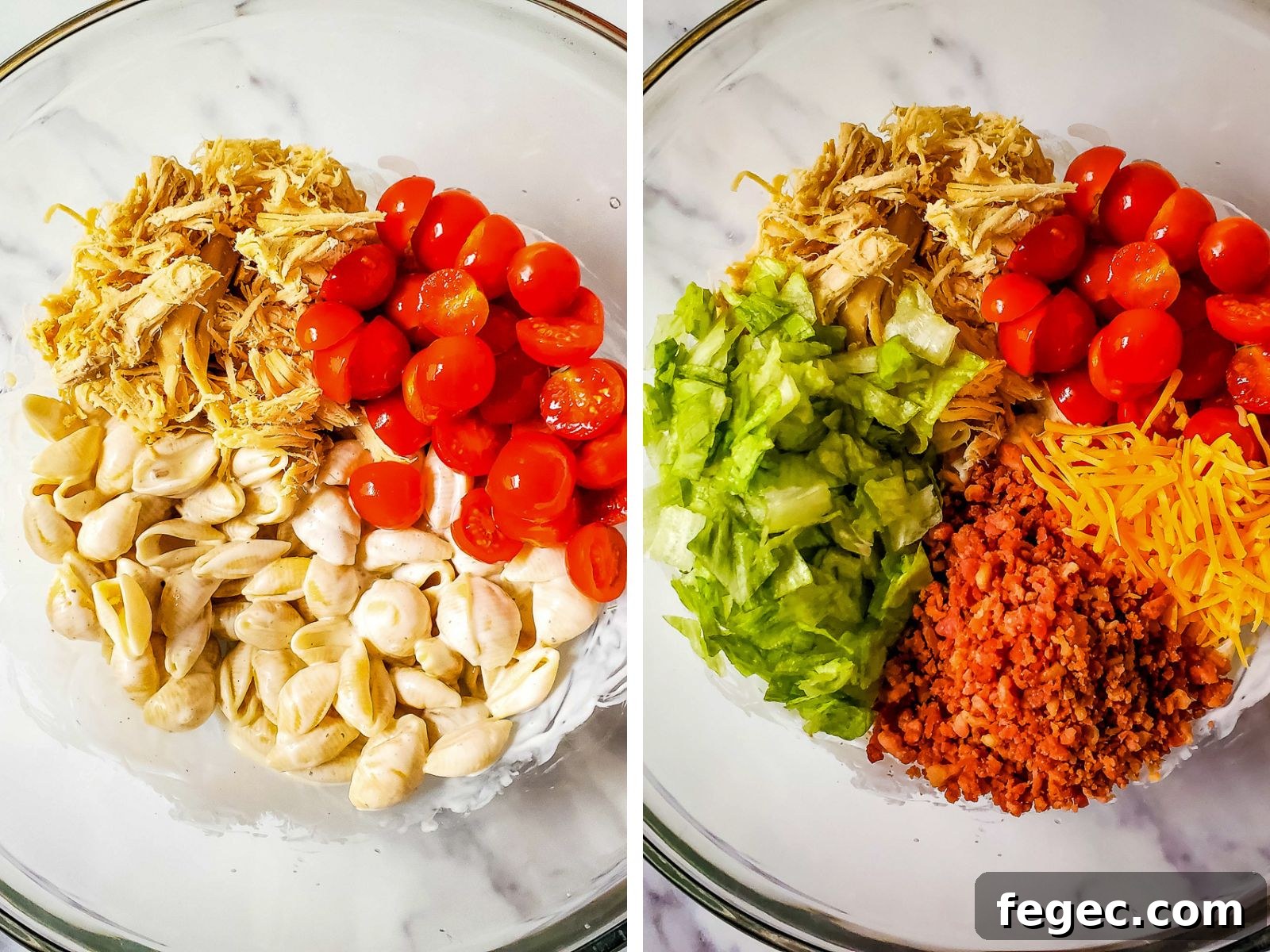 process pics 2 - ingredients in clear bowl