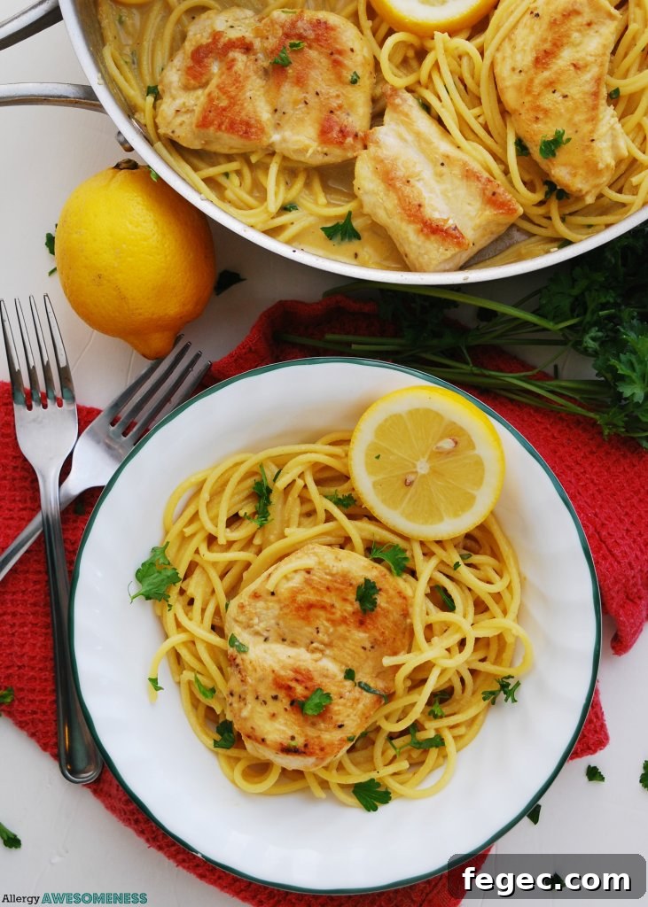 Dairy-and-Gluten-free-Creamy-Lemon-Chicken-Pasta-Recipe