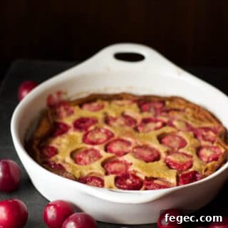 Easy plum clafoutis (gluten-free + refined sugar-free) | saltedplains.com